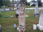 strange tombstone for wood worker