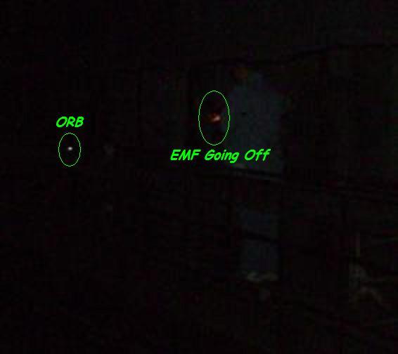 Orb with EMF detector going off